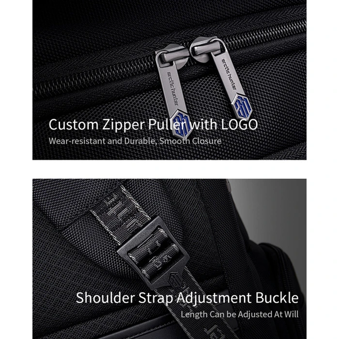 Τσάντα Πλάτης Arctic Hunter B00544 Με Θήκη Laptop 17" 40l Usb Μαύρη