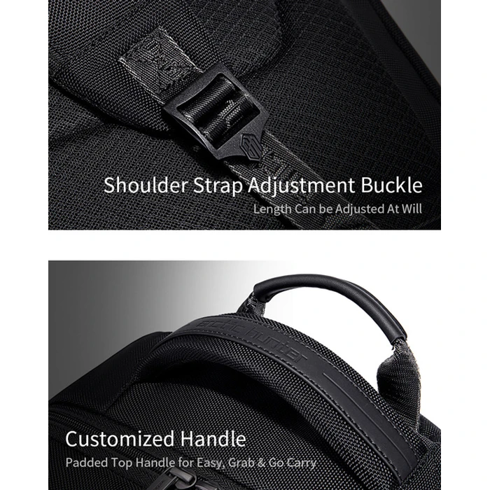 Τσάντα Πλάτης Arctic Hunter B00550 Με Θήκη Laptop 15.6" 23.5l Μαύρη