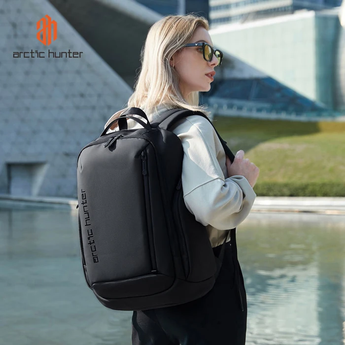 Τσάντα Πλάτης Arctic Hunter B00554 Με Θήκη Laptop 15.6" 20l Usb Μαύρη