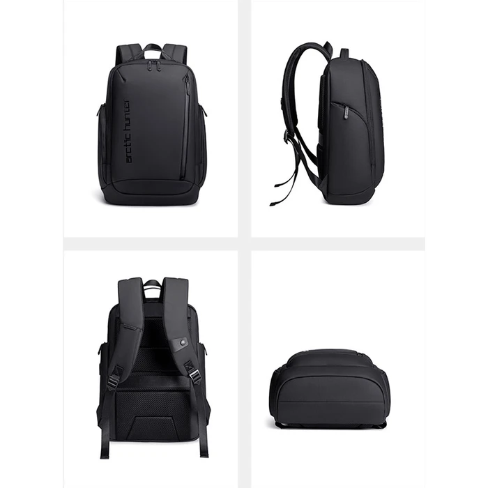 Τσάντα Πλάτης Arctic Hunter B00554 Με Θήκη Laptop 15.6" 20l Usb Μαύρη