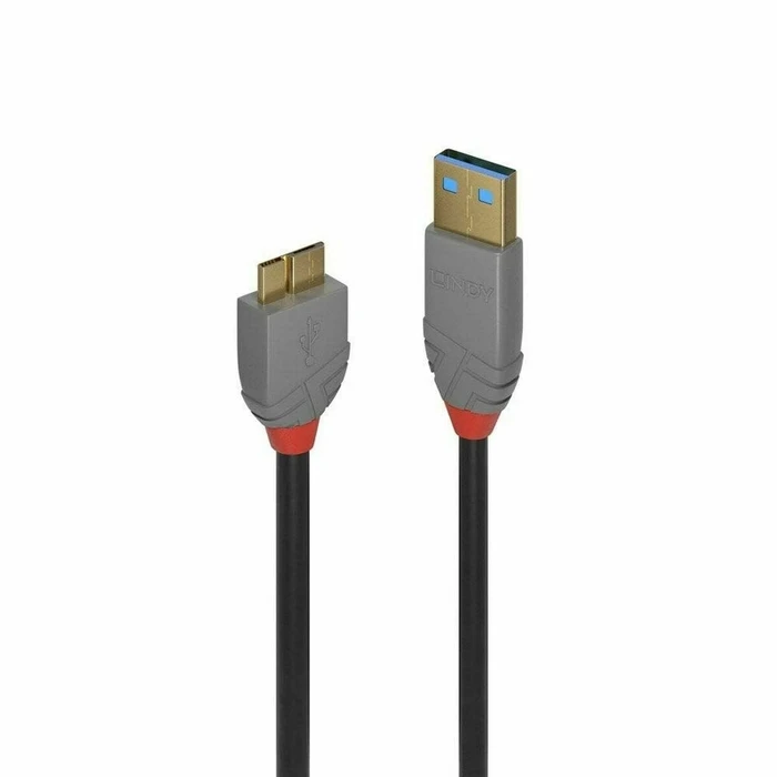 Καλώδιο USB σε micro USB Lindy 36766 Μαύρο 1 m