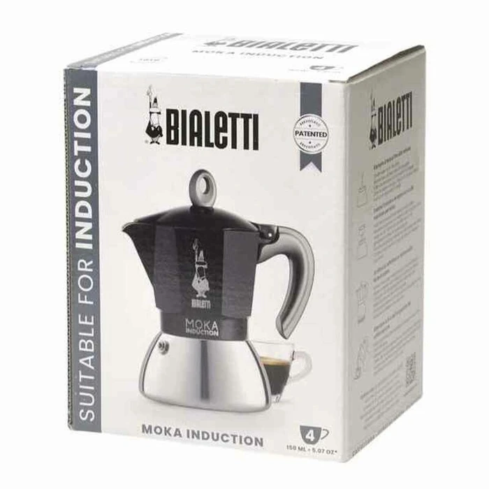 Ιταλικη Καφετιέρα Bialetti Moka Μαύρο Αλουμίνιο