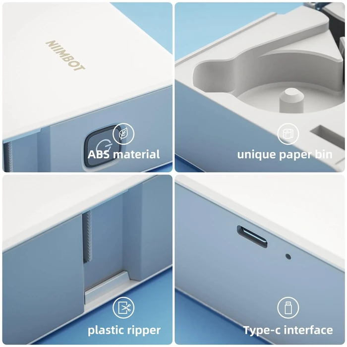 Εκτυπωτής Ετικετών Niimbot Smart θερμικός B18, 203dpi, Bluetooth, λευκός