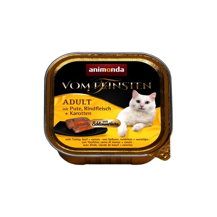 Υγρή Τροφή Γάτας animonda Vom Feinsten Classic with Turkey, Beef Meat, Carrots 100g