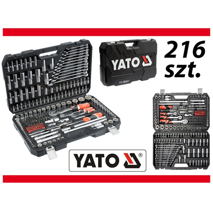 Σετ Εργαλείων YATO YT-38841 1/4", 3/8", 1/2" Socket wrench set