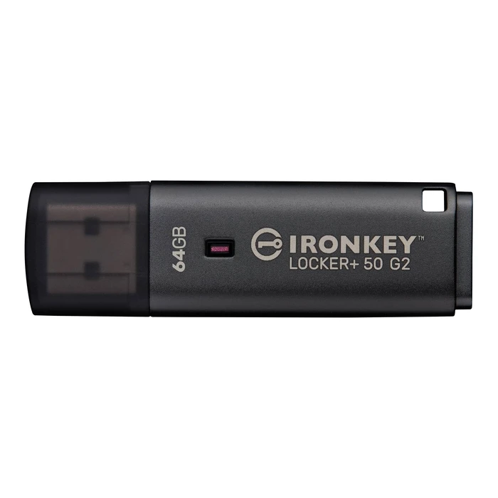 Kingston USB flash drive IronKey Locker Plus 50 G2 64 GB black