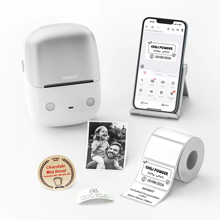 Niimbot B2 Pro Ηλεκτρονικός Ετικετογράφος 2" Bluetooth Κόκκινος (B2PRO-S)