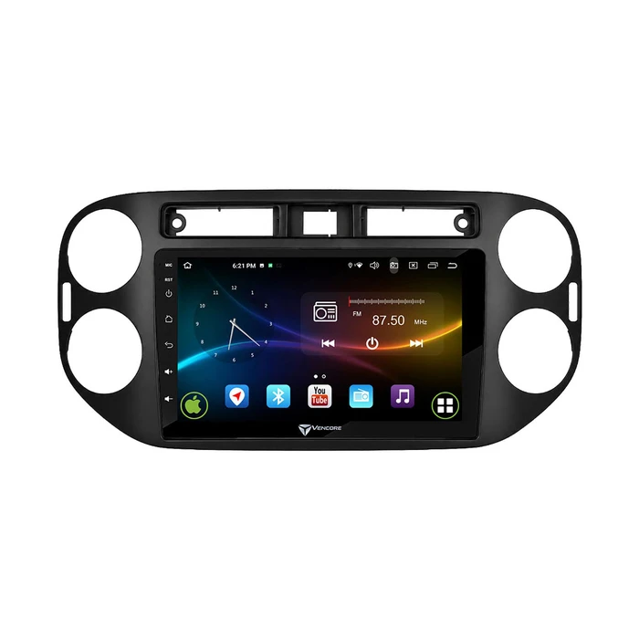 VenCore 3236-10007-0639B - Οθόνη Multimedia Android 15 9" για VW Tiguan 2008-2016 με Πρόσοψη, CarPlay, Android Auto και Υποστήριξη Κάμερας Οπισθοπορείας AHD