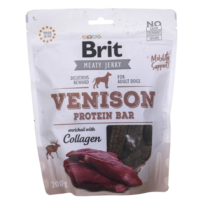 Σνακ για τον Σκύλο Brit Jerky Venison Protein Bar Snacks 200 g