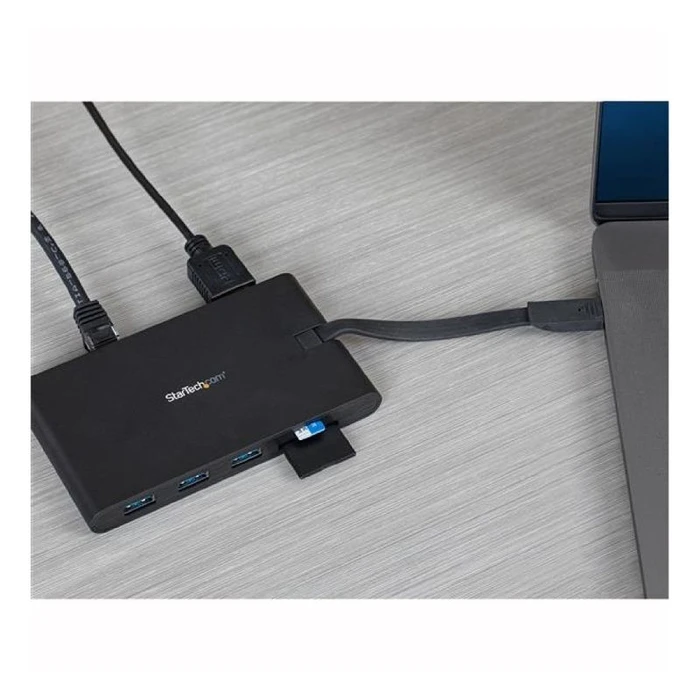 Docking Station StarTech.com USB-C 8-in-1-Multiport-Adapter DKT30CHVSCPD - 3 x USB 3.0/SD/MicroSD/GbE/HDMI/VGA