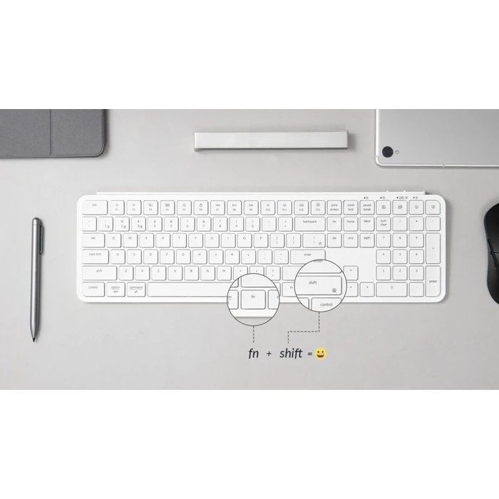 Πληκτρολόγιο Ασύρματο Keychron B6 Pro (B6P-K8) Ultraslim BT ZMK Online customizen-Ivory White 100% US