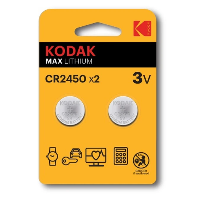Μπαταρία Λιθίου Kodak CR2450 Single-use