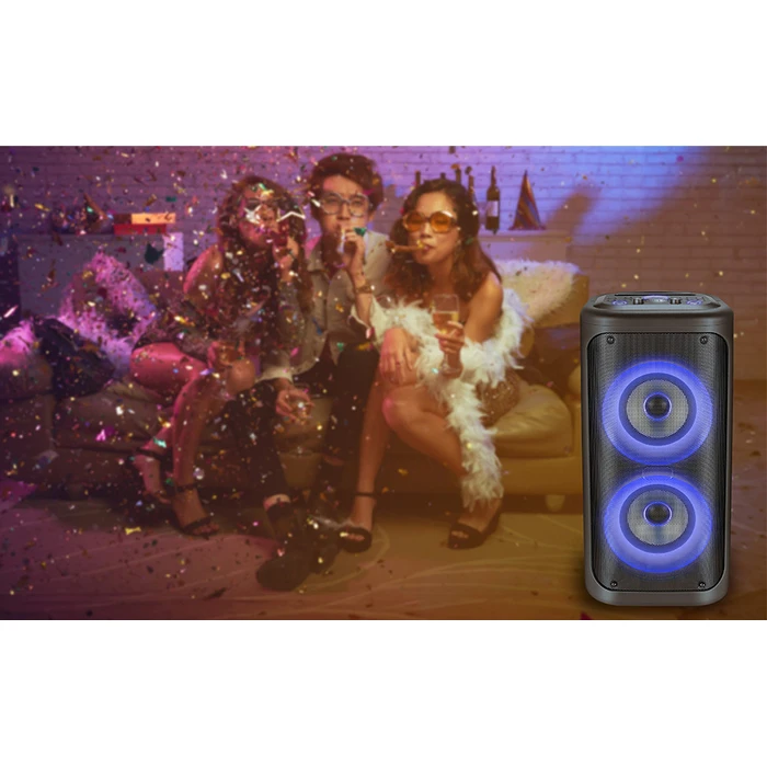 Karaoke Aiwa HIGH-POWER HYPERBASS PARTY TROLLEY Speaker