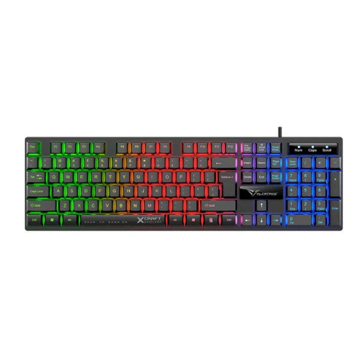 ALCATROZ X-Craft Basecamp 4-in-1 Gaming Starter Pack (Πληκτρολόγιο US, Ποντίκι, Ακουστικά, Mousepad)
