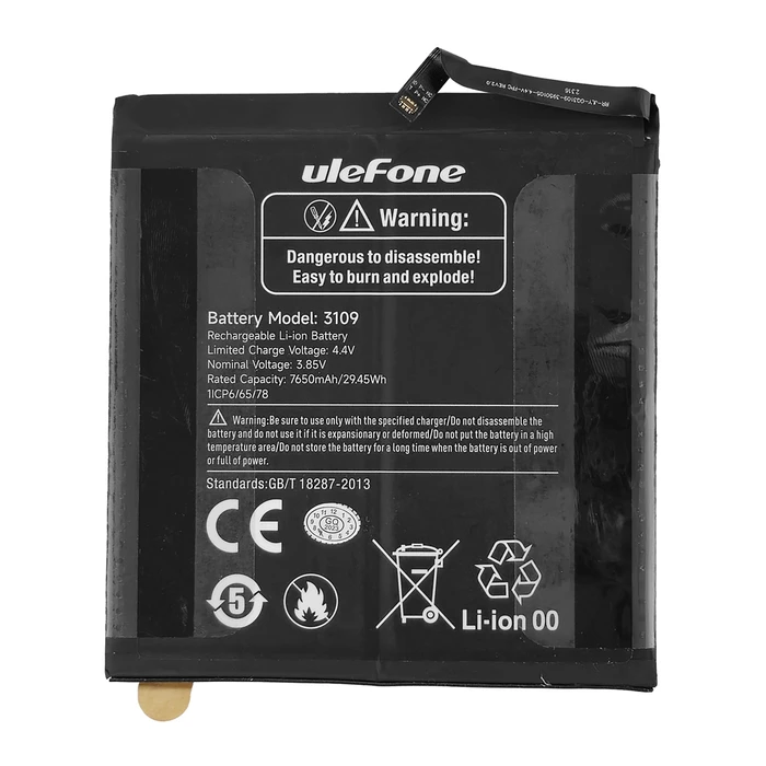 Ulefone Συμβατή Μπαταρία για Armor Pad, Armor Pad Lite, Pad Pro