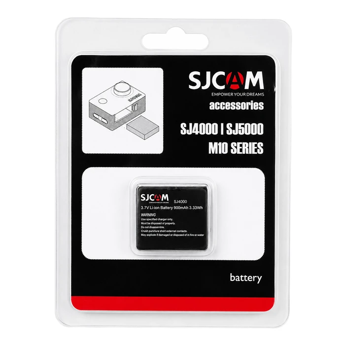 SJCAM μπαταρία BAT-SJ4000AIR για SJ4000 (900mAh)