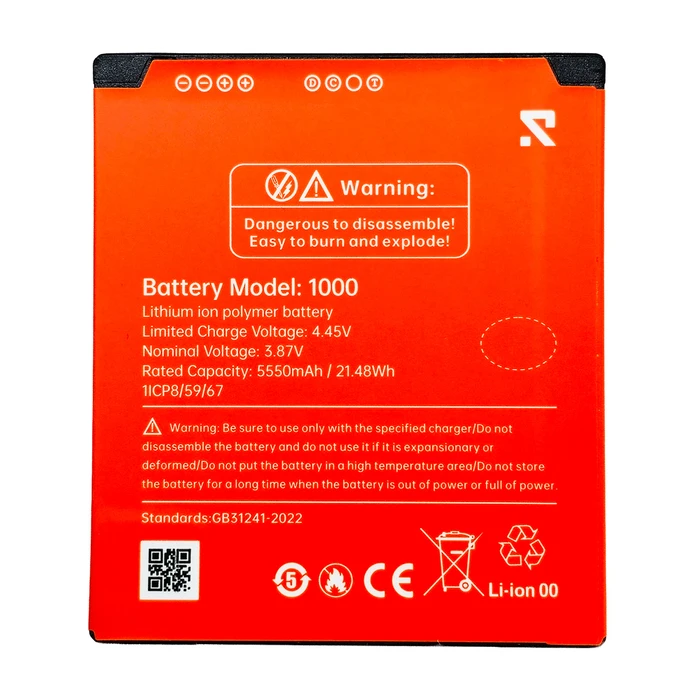 Rugone Συμβατή Μπαταρία Αντικατάστασης 5550mAh για Xever 7 Pro