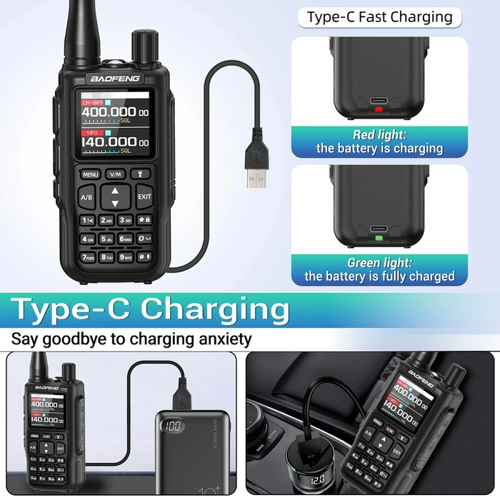 Baofeng MINI-5 Ασύρματος Πομποδέκτης UHF/VHF 5W με Έγχρωμη Οθόνη