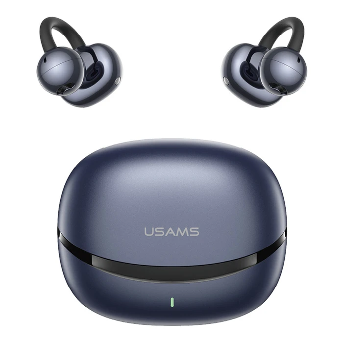 USAMS Echo R03 OWS Earphones with Charging Case, Φ11mm, 40/300mAh, Blue