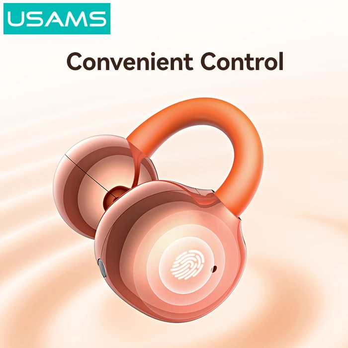 USAMS Echo R03 OWS Earphones with Charging Case, Φ11mm, 40/300mAh, Blue