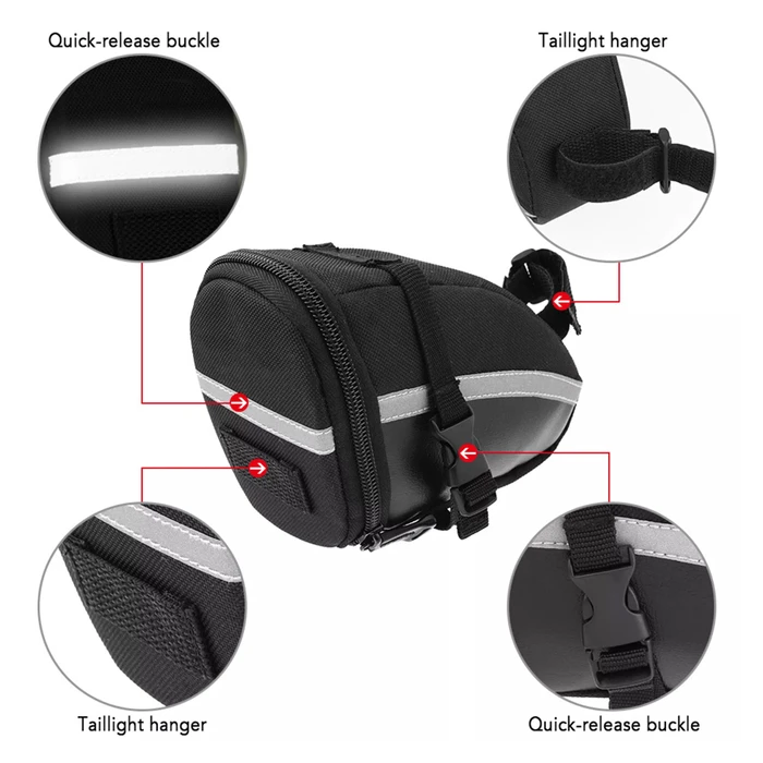 Τσαντάκι σέλας Ποδηλάτου BIKE-0005, μαύρο