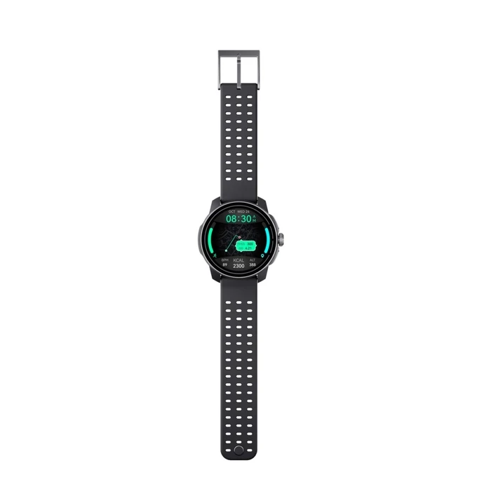 QCY Track S10 Watch Black 1,43 AMOLED HD Dual Band 6 Sat GPS, Gyroscope Geomagnetometer