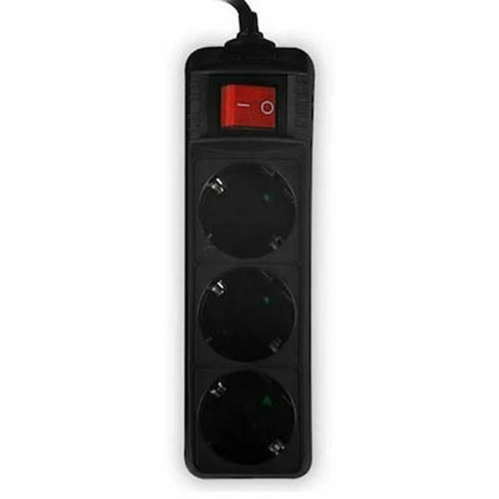 Πολύπριζο Ασφαλείας Lamtech with Switch 3 OUTLETS Black 3M