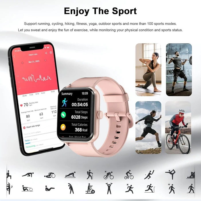 Smartwatch Blackview Multi-Functional Pink