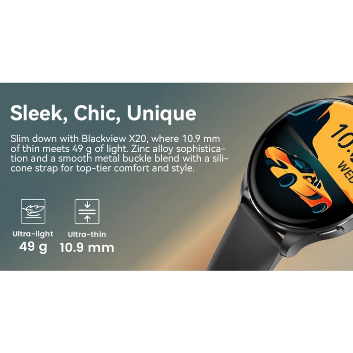 Smartwatch Blackview Bt5.3 Amoled Ultra-Clear Display Black