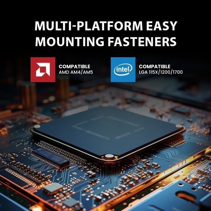 Ψύκτρα CPU Armaggeddon Argb Silent 12cm 6 Heat Pipes White