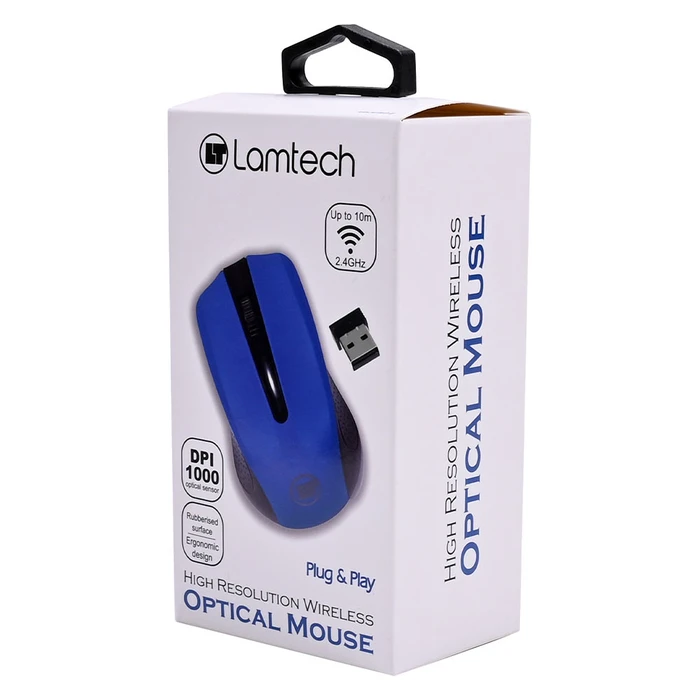 Ποντίκι Ασύρματο Lamtech 2,4G BLUE