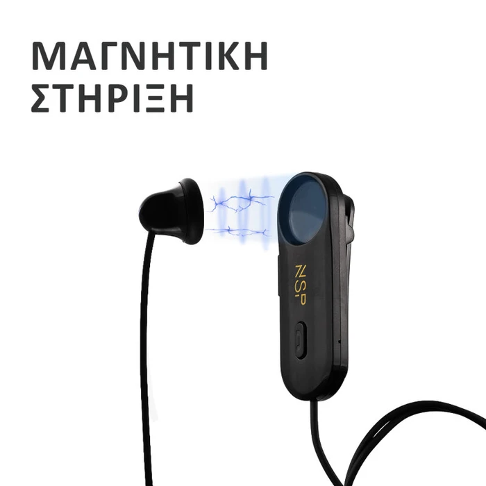 Bluetooth Handsfree NSP BN120 v5.3 multipoint, μαγνητικό, με κλιπ