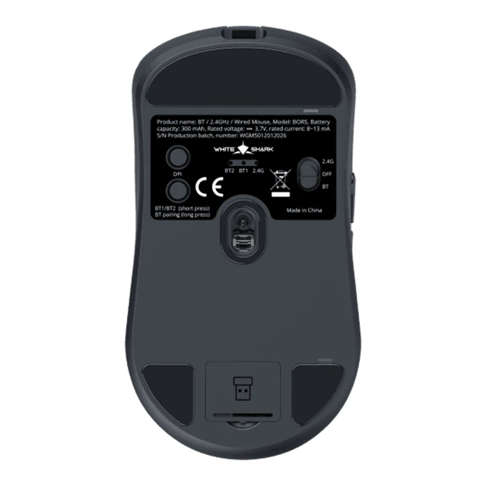 White Shark WGM-5021 Wireless Gaming Mouse 12000 DPI Black