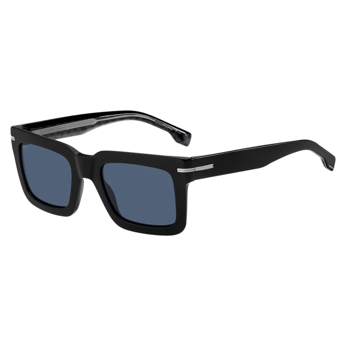 BOSS Men's Sunglasses BOSS1501S INA (HG 1501/S INA/KU) - Acetate Frame, Blue Polycarbonate Lenses, 51/22/145 mm, Category 3