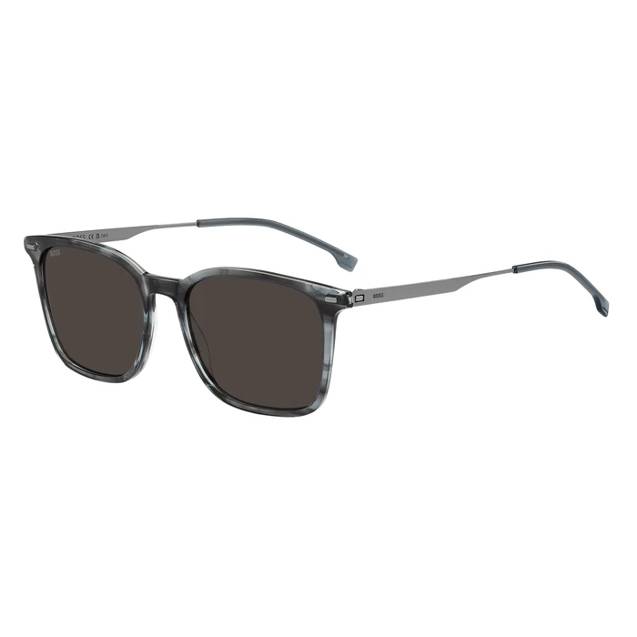 HUGO BOSS BLACK Men's Sunglasses BOSS1694/S VQ7IR (54/19/150) Acetate Frame Grey Lenses Category 3