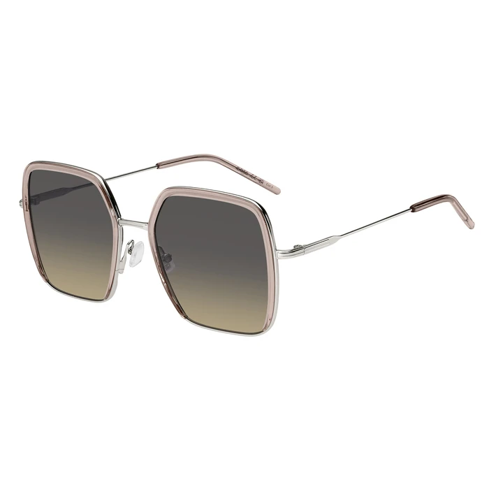 HUGO BOSS BLACK Women's Sunglasses BOSS1783/S 8KB — 55/20/140 mm; metal pink-gold frame; grey degraded lenses (Category 3)
