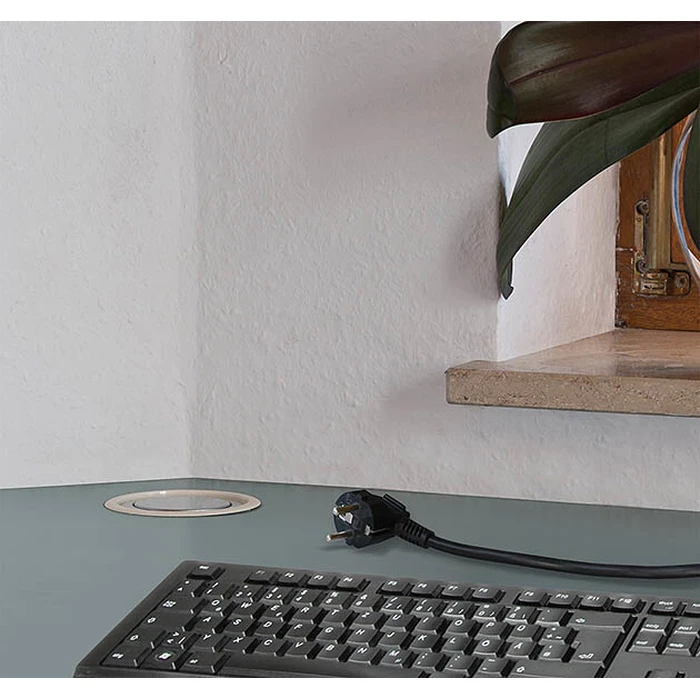 Πολύπριζο Με Διακόπτη Brennenstuhl Tower 3 Θέσεων, Καλώδιο 2m Μαύρο- Ασημί