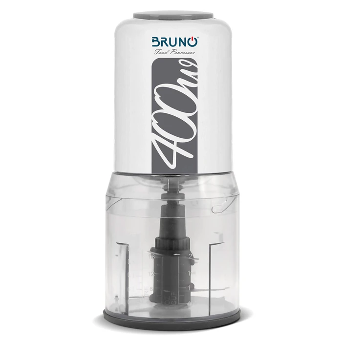Πολυκόπτης Bruno BRN-0088, 2 ταχύτητες, 400W, 500ml, 4 λεπίδες, λευκός