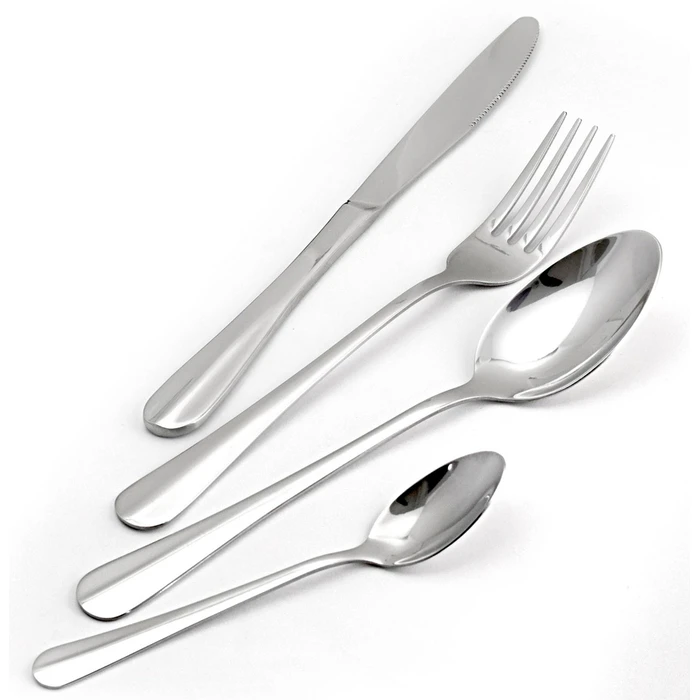 Σετ Μαχαιροπίρουνα Bruno Ανοξείδωτα Harmonia, Ασημί, 16Τμχ