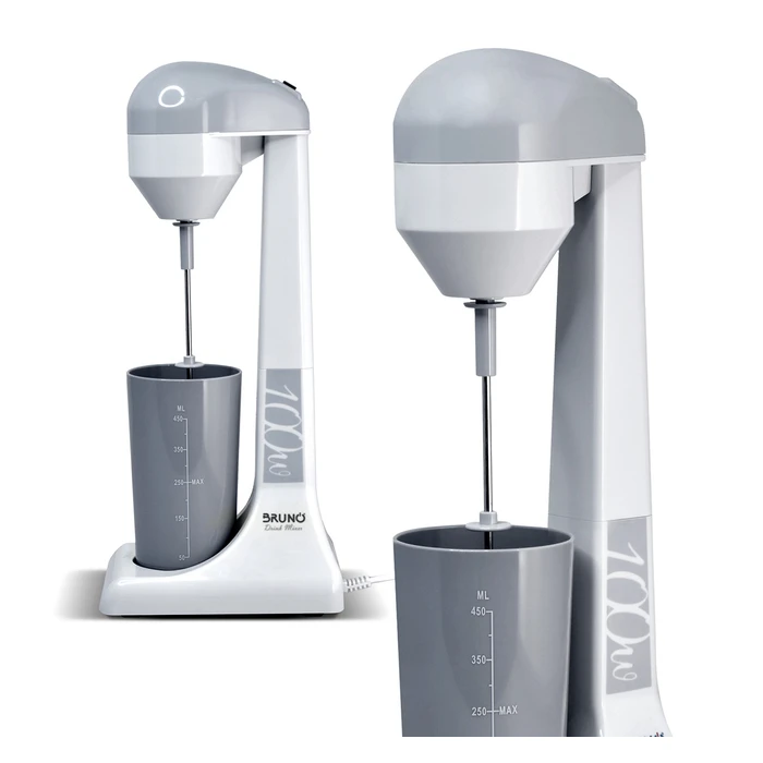 Bruno Φραπεδιέρα Επιτραπέζια Brn-0182 100w Με Δοχείο 450ml, Λευκή-Γκρι