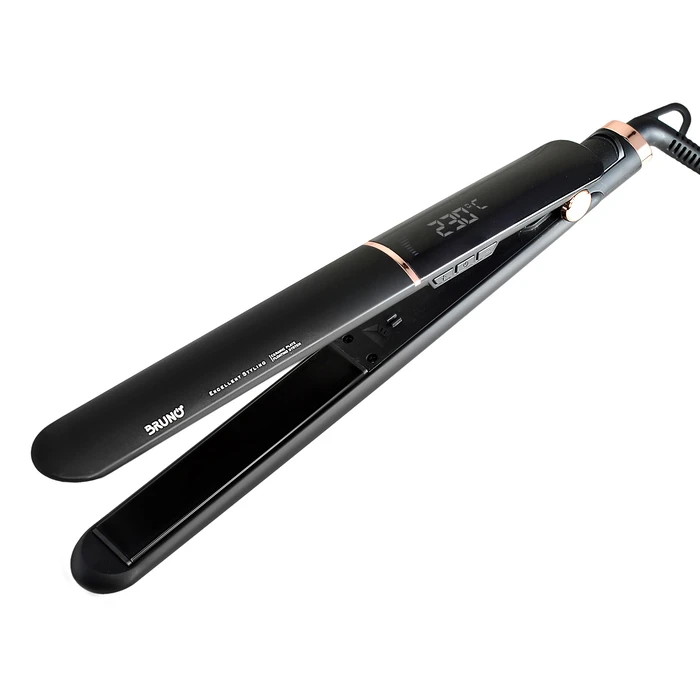 Πρέσα Μαλλιών Bruno BRN-0219 με Κεραμικές Πλάκες, 50W, Ψηφιακή, Black-Copper