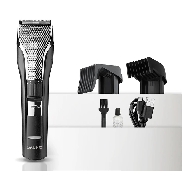 Κουρευτική Μηχανή Bruno BRN-0220 επαναφορτιζόμενη, Μαύρη