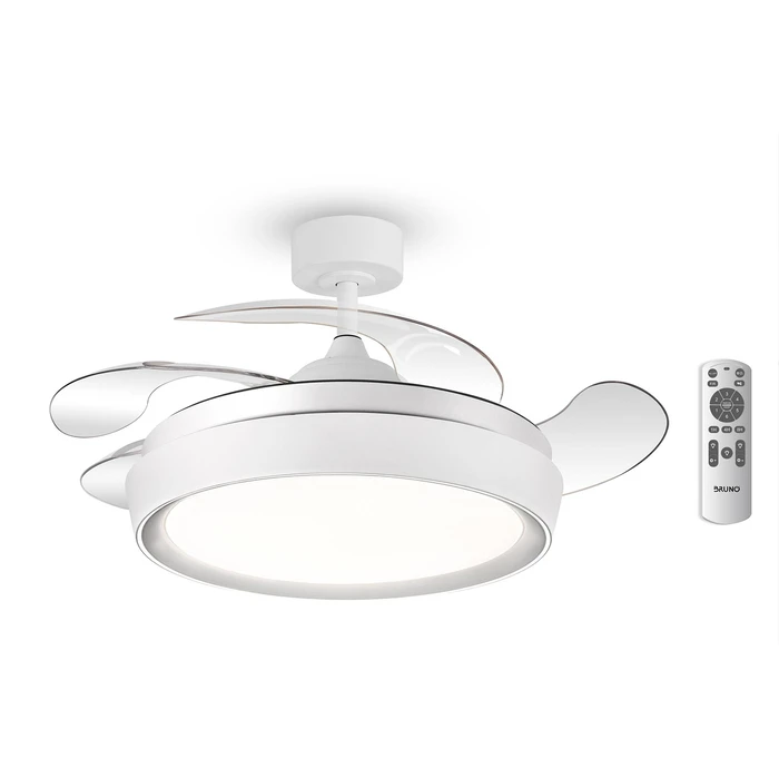 Ανεμιστήρας Οροφής Bruno BRN-0227 με LED Φως, Ac 82W, 42", O107X47Εκ., Λευκός