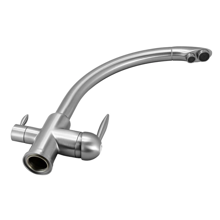 Μπαταρία Πάγκου Κουζίνας Bruno BRN-0238, Τρίοδη, Αναμεικτική, Ασημί