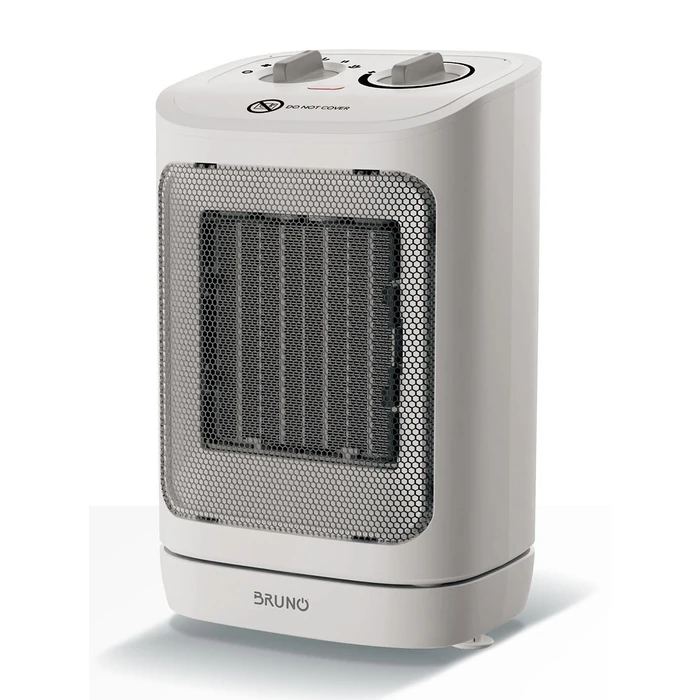 Κεραμικό Αερόθερμο Bruno BRN-0255 2000W με Θερμοστάτη, Ανεμιστήρα Και Περιστροφή, Λευκό
