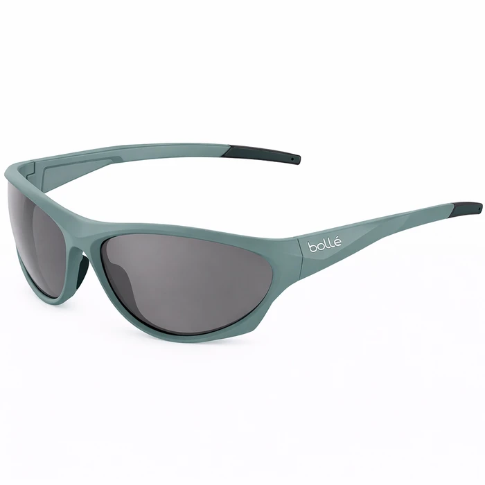 Bolle Unisex Polarized Sunglasses BS135007 (65/19/125 mm) - Green Acetate Frame, Silver Mirror Lenses