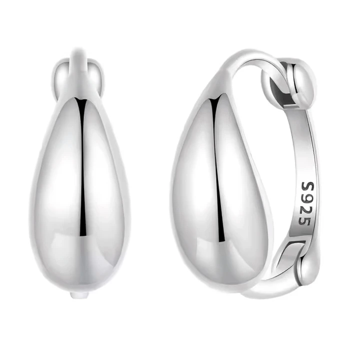 Σκουλαρίκι Bamoerα Κρίκοι BSE1079, Ασήμι 925, Ασημί