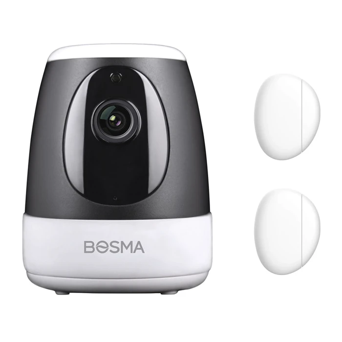 IP Κάμερα Bosma smart kit XC με λειτουργία hub, Pan 360°, 1080p, WiFi, PIR
