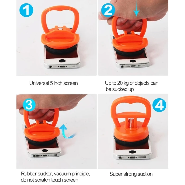 Best Βεντούζα Για Συγκράτηση Οθόνης Bst-005-Cup, 55mm, Πορτοκαλί