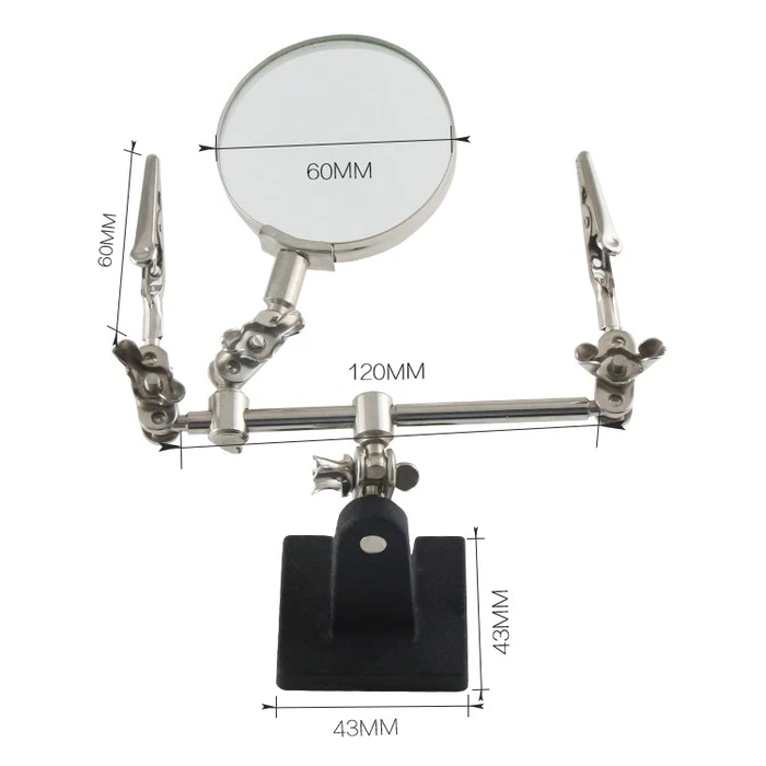 Best Μεγεθυντικός Φακός Bst-168z, 5x Zoom, Με Clips Συγκράτησης